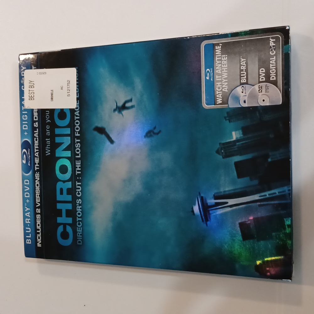 Chronicle director's cut blu ray and DVD and digital with lost footage edition